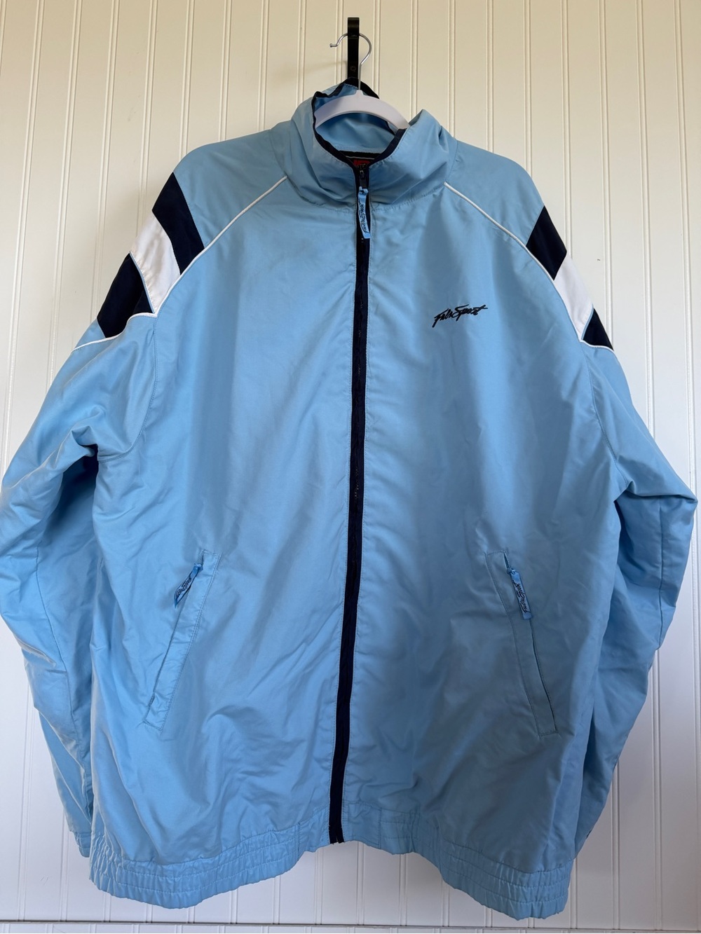 Vintage FUBU Sports Collection Zip Jacket Men's Size XL‎ Blue Y2K 90s Hip Hop